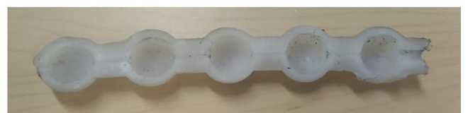 Longitudinal section of the robot