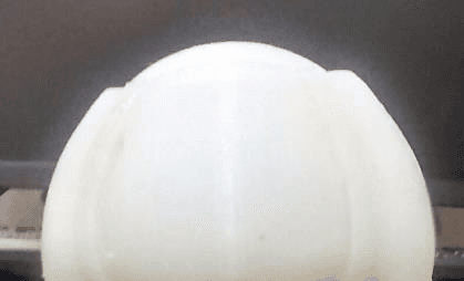 Robotic jellyfish prototype submerged in a tank